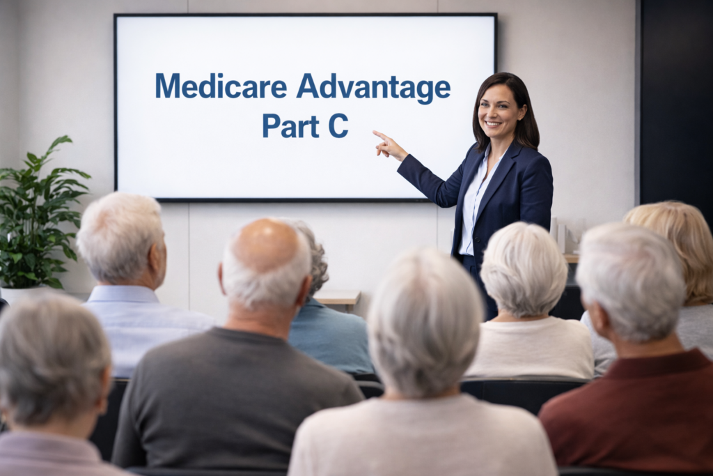 Medicare educational and sales events held under CMS 2027 Final Rule regulations.