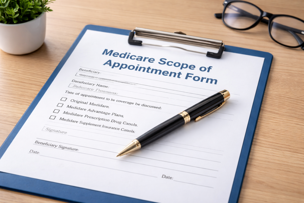 Professional Scope of Appointment documentation required by the CMS 2027 Final Rule.