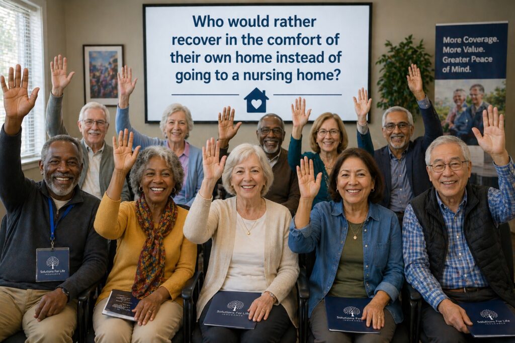 Most people want to recover in their own home.